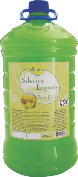 .SABONETE LÍQUIDO DE ERVA DOCE 1,9 Lt